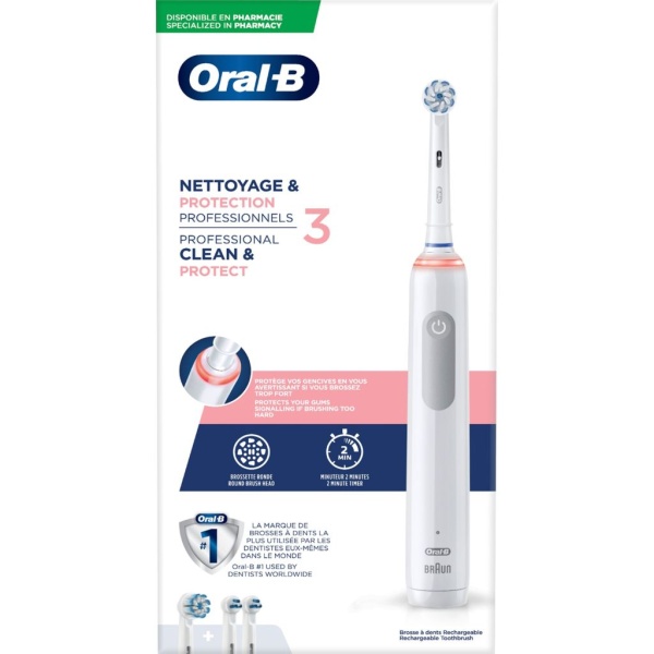 Oral-B Laboratory Professional Clean & Protect 3 Eltandborste Vit 1 st