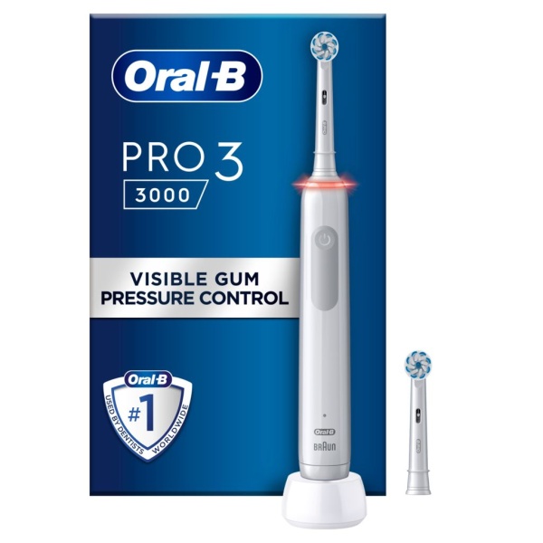 Oral-B Pro 3 3000 White Eltandborste Designed By Braun 1 st