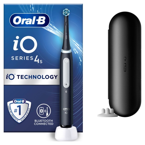 Oral-B iO 4S Black Eltandborste Designed By Braun 1 st