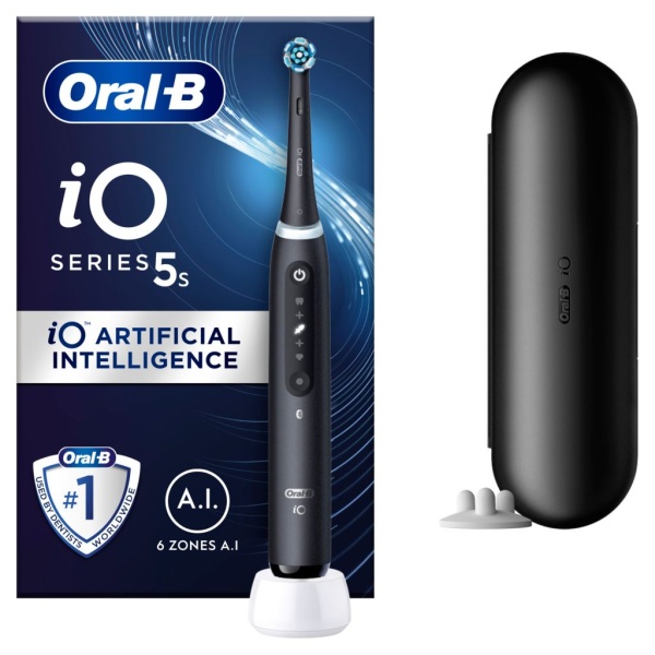 Oral-B iO 5S Black Eltandborste Designed By Braun 1 st