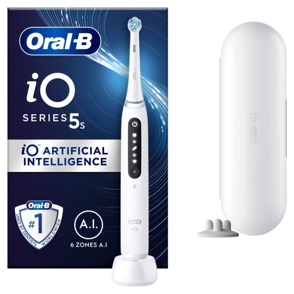Oral-B iO 5S White Eltandborste Designed By Braun 1 st