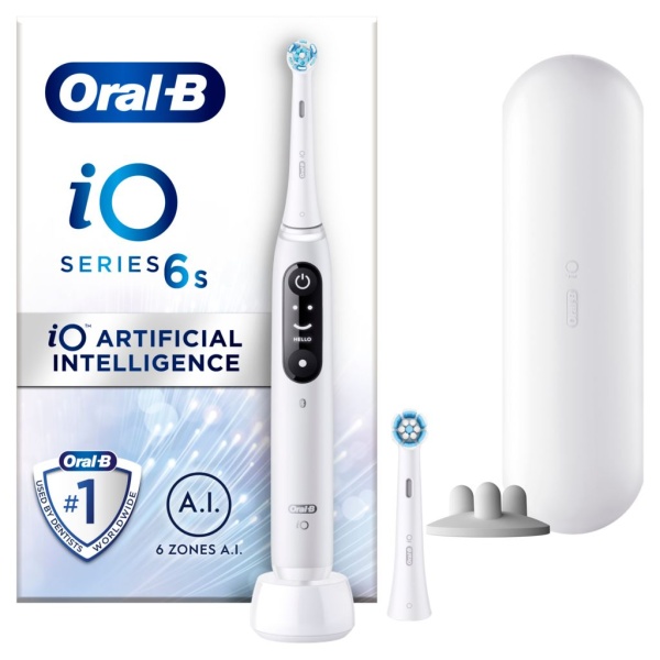 Oral-B iO 6S White Eltandborste Designed By Braun 1 st