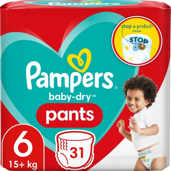 Pampers Baby-dry Pants 6 (15+kg) 31 st