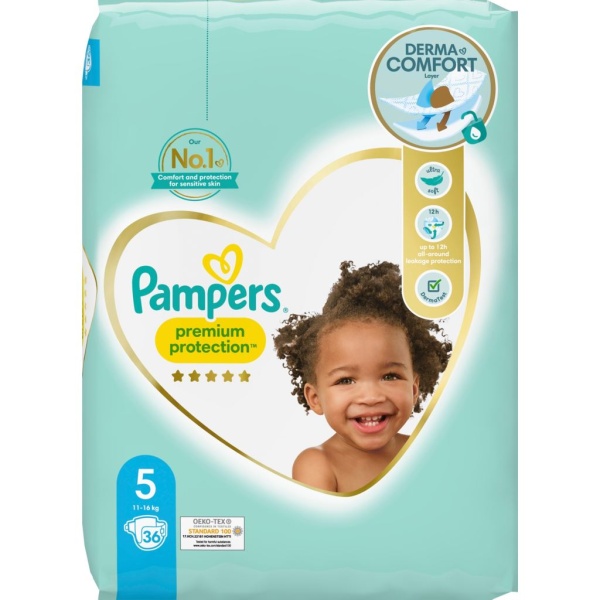 Pampers Premium Protection 5 (11-16kg) 36 st