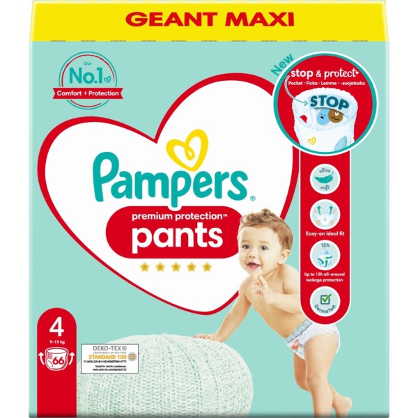 Pampers Premium Protection Pants 4 (9-15kg) 66 st