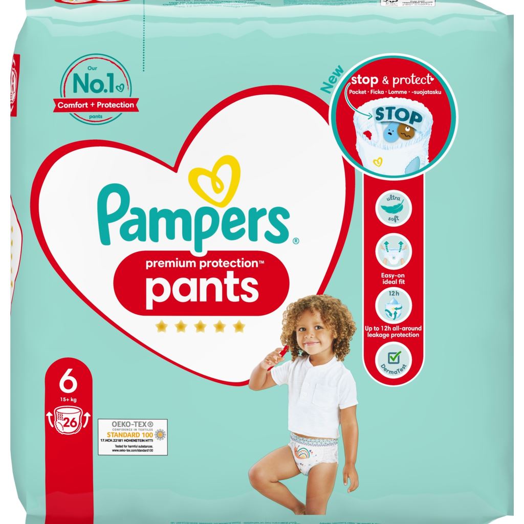 Pampers Premium Protection Pants 6 (15+kg) 26 st