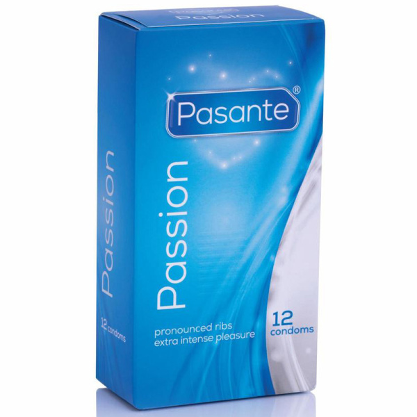 Pasante Passion/Ribbed Kondomer 12-pack