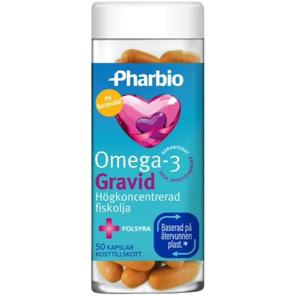 Pharbio Omega-3 Gravid 50 kapslar