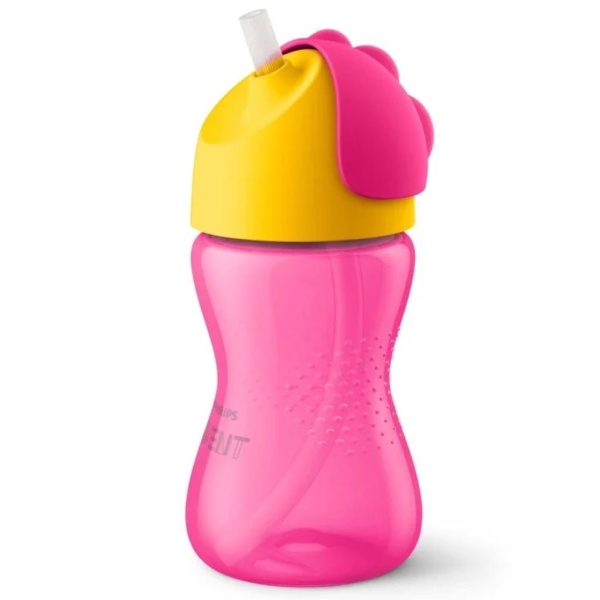 Philips Avent Sugrörsmugg Bendy Rosa & Gul 300 ml