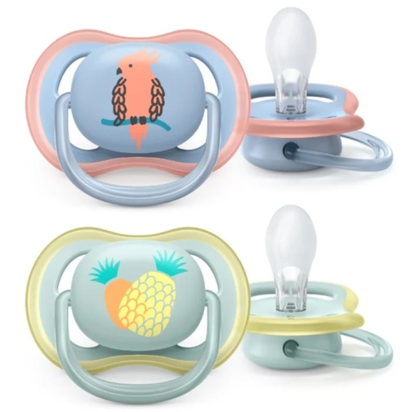 Philips Avent Ultra Air Napp 0-6 Månader Blå & Turkos 2 st