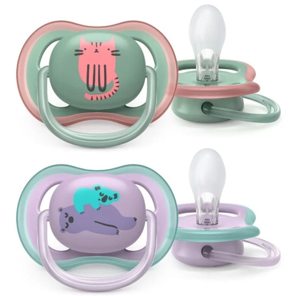 Philips Avent Ultra Air Napp 6-18 Månader Lila & Grön 2 st