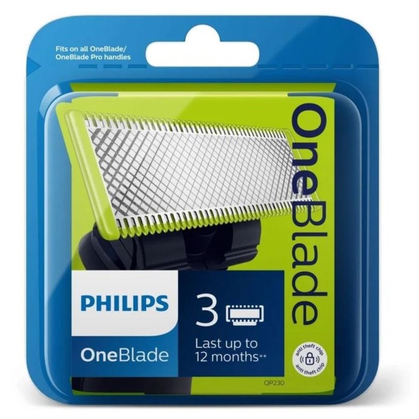 Philips OneBlade QP230 Ersättningsblad 3 st