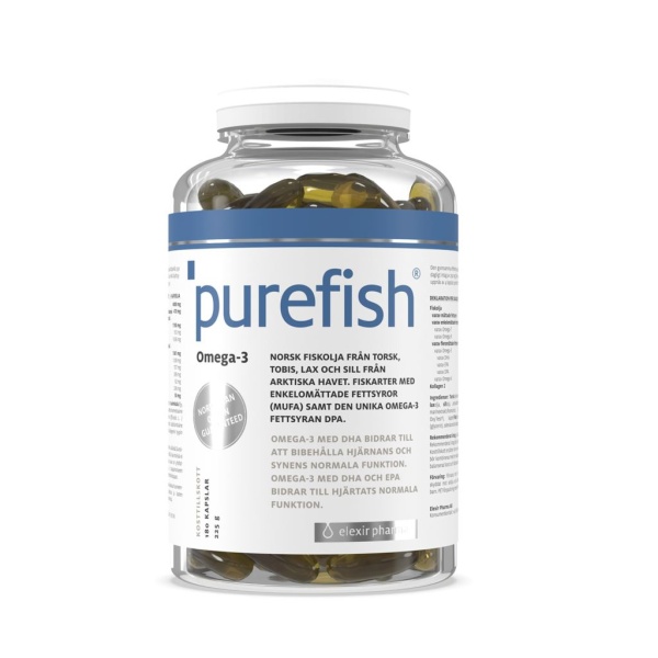 Purefish Kosttillskott med Omega-3 180 kapslar