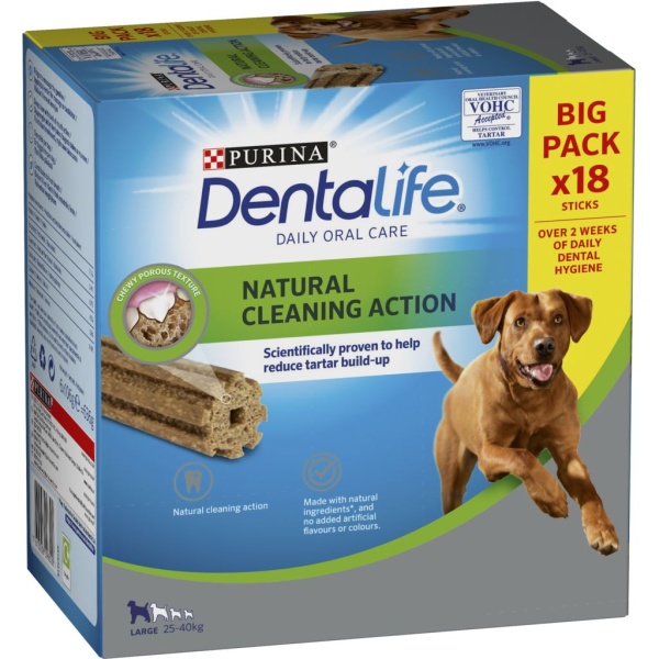 Purina DentaLife Large 25-40 kg Big Pack 18 st