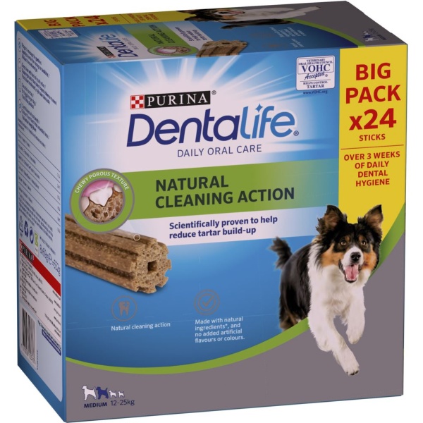 Purina DentaLife Medium 12-25 kg Big Pack 24 st