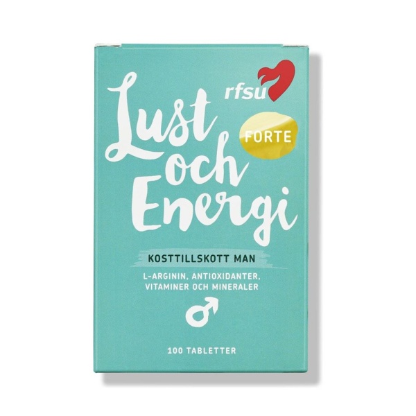 RFSU Lust & Energi Forte Kosttillskott för män 100 tabletter