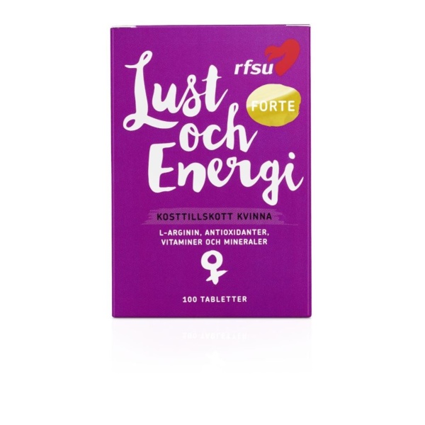 RFSU Lust & Energi Forte Kvinna 100 tabletter