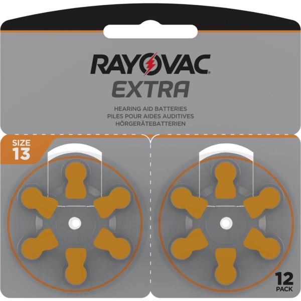 Rayovac Extra Hörapparatsbatterier 13 Orange 12 st