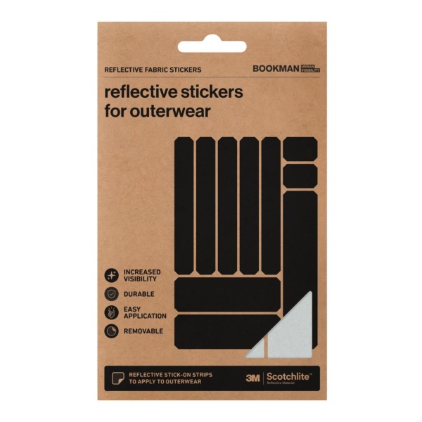 Reflective Fabric Stickers Strips Silver 1 st