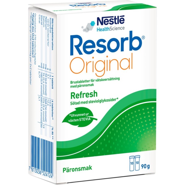 Resorb Original Vätskeersättning Päronsmak 90 g