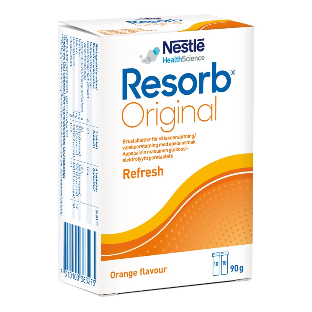 Resorb Vätskeersättning Apelsinsmak 90 g