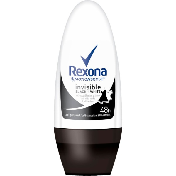 Rexona Roll-on Invisible Balck + White 50 ml