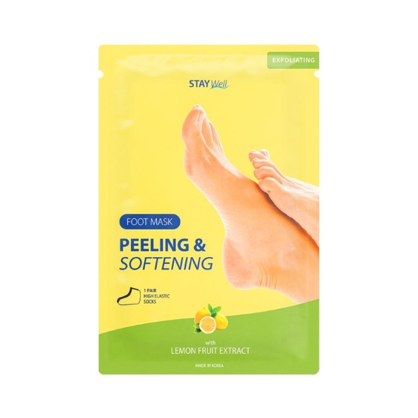 STAY Well Peeling & Softening Foot Mask Lemon 1 par