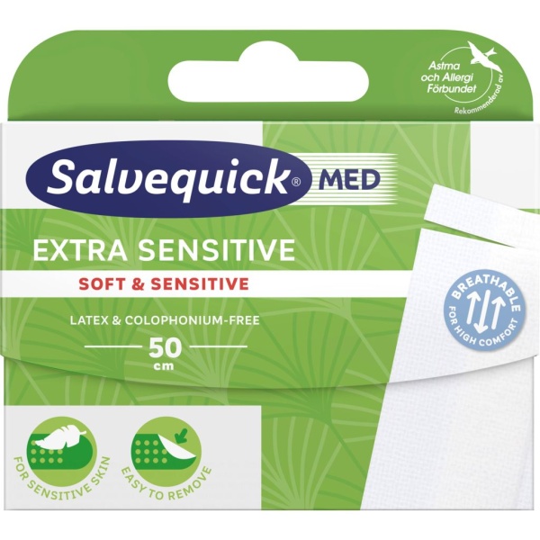 Salvemed Plåster extra sensitive 50 cm