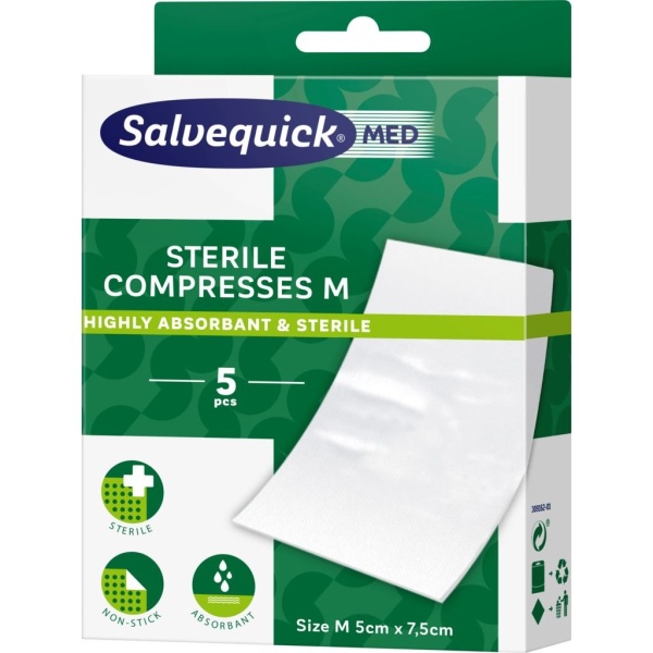 Salvequick MED Compress Medium 5 cm x 7,5 cm