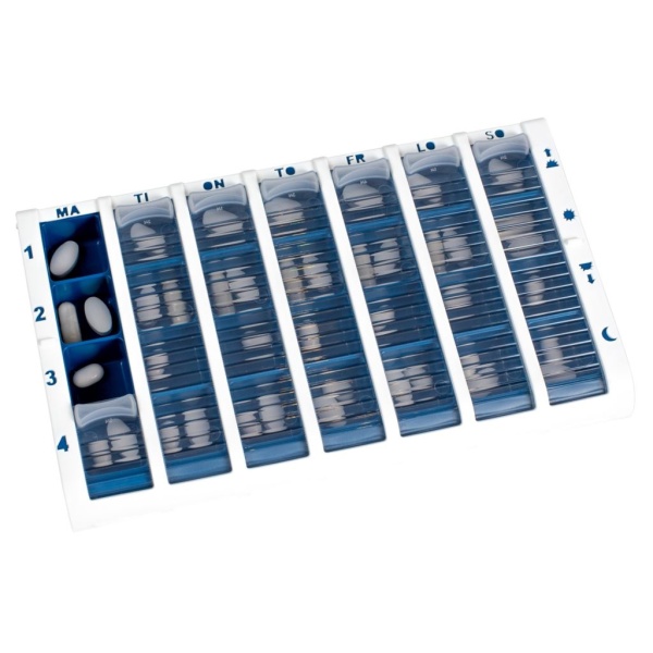 Schine Pill Box L pillerförvaring blå 1 st