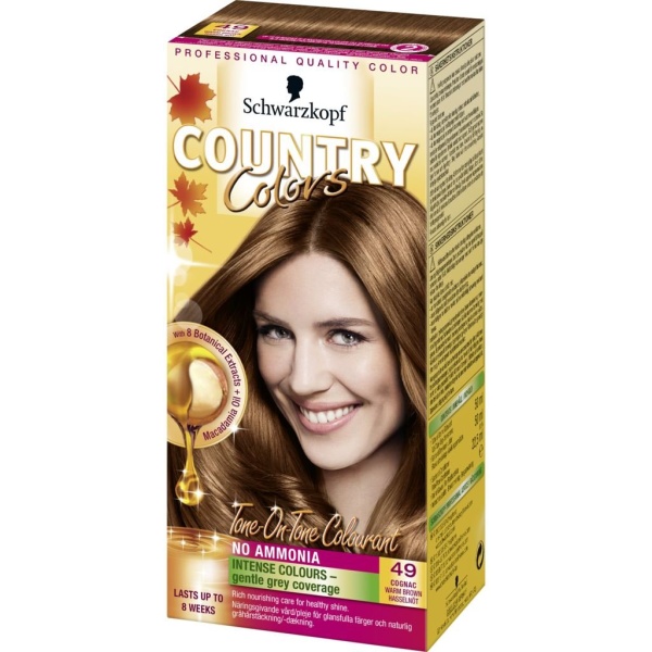 Schwarzkopf Country Colors Intensivtoning 49 Cognac 123 ml