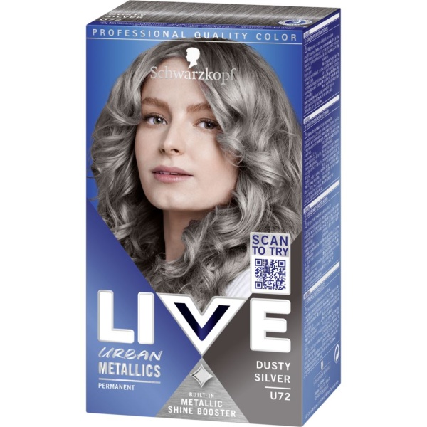 Schwarzkopf LIVE Intense Color U72 Dusty Silver