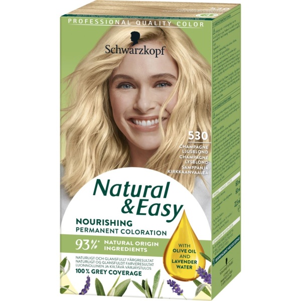 Schwarzkopf Natural & Easy 530 Champagne Ljusblond 1 st