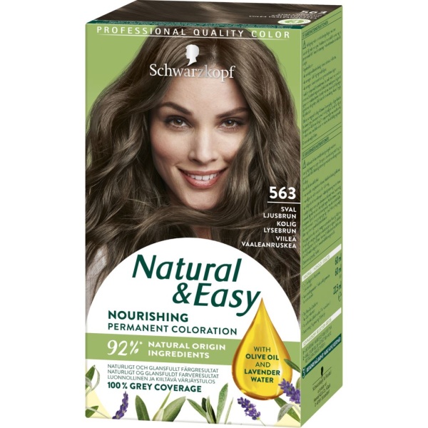 Schwarzkopf Natural & Easy 563 Sval Ljusbrun 1 st