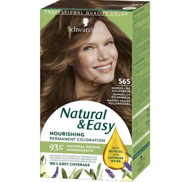 Schwarzkopf Natural & Easy 565 Mandel Ljus Gyllenbrun 1 st