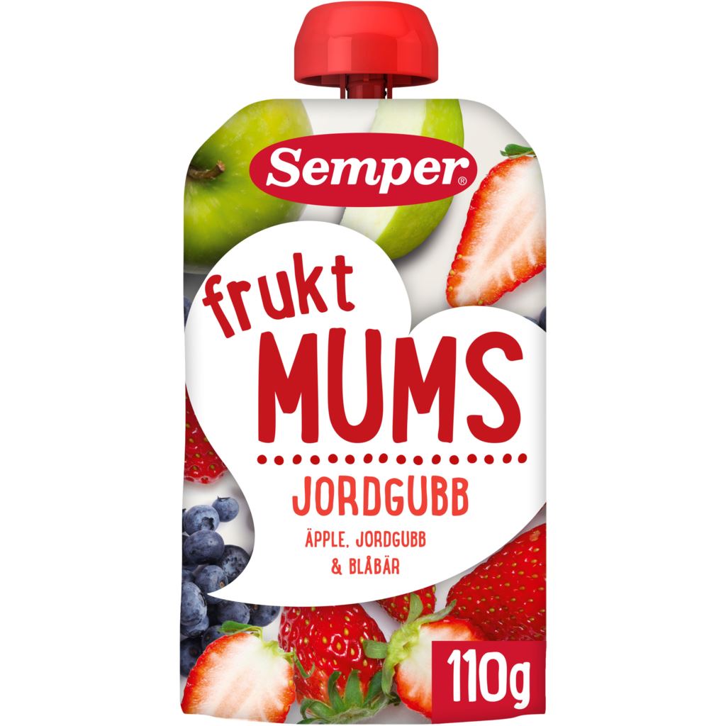 Semper Fruktmums Jordgubb 110 g
