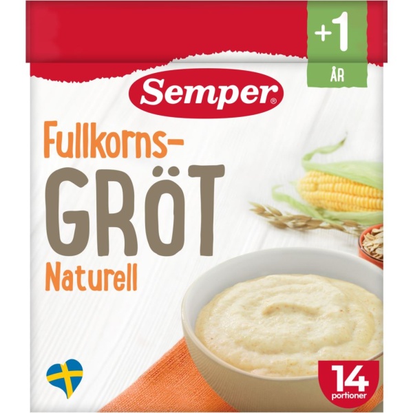 Semper Fullkornsgröt Naturell 470g