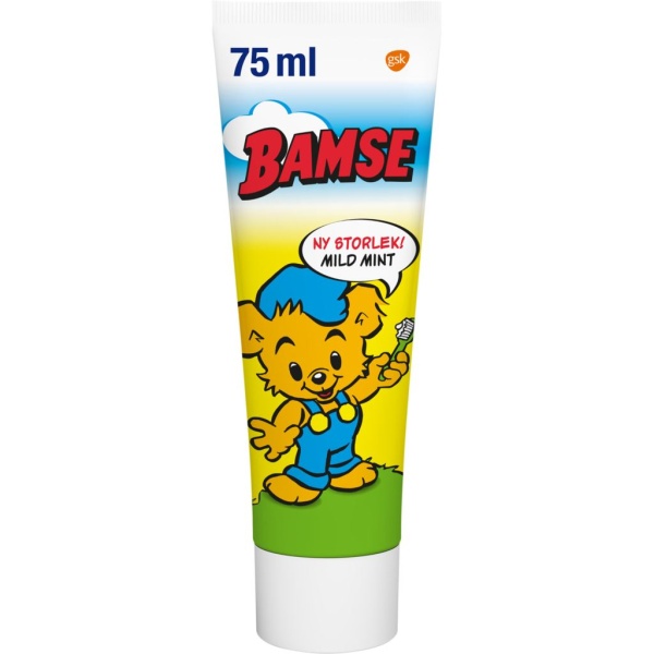 Sensodyne Bamse Barntandkräm 0-6 år Fluor 75 ml