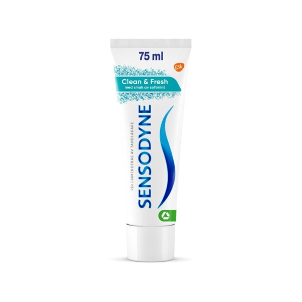 Sensodyne Clean & Fresh tandkräm mot ilningar i tänderna 75 ml