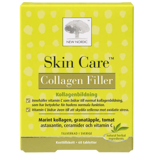 Skin Care Collagen Filler Kosttillskott 60 st