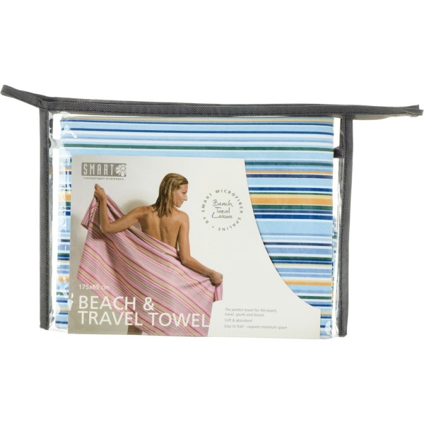 Smart Microfiber Beach Towel Blå