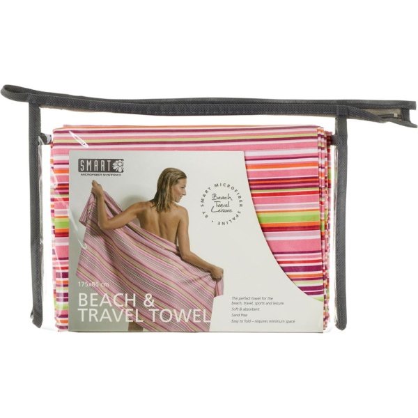 Smart Microfiber Beach Towel Rosa