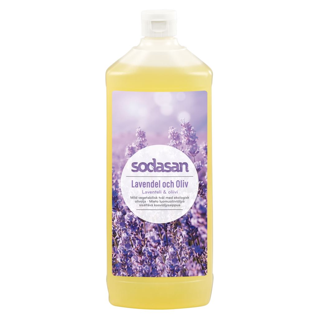 Sodasan Lavendel & Oliv Flytande Tvål 1 liter