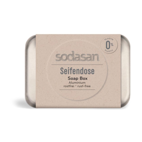 Sodasan Tvålkopp i Rostfritt Aluminium med Avtagbart Droppgaller