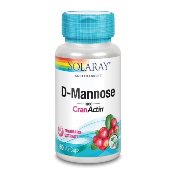 Solaray D-Mannose & CranActin 60 kapslar