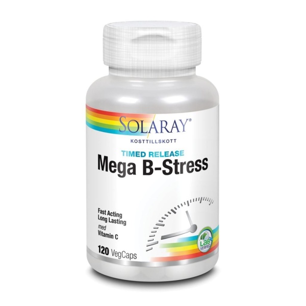 Solaray Mega B-Stress 120 kapslar