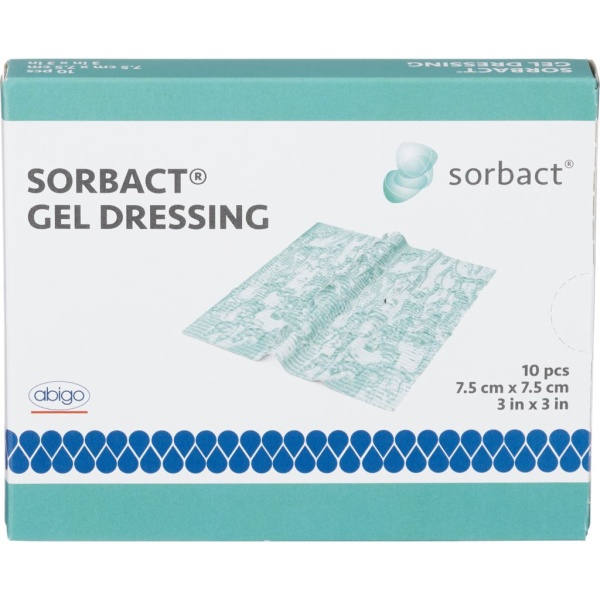 Sorbact Gel Dressing 7,5 x 7,5 cm 10 st