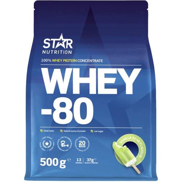 Star Nutrition Whey-80 Vanilj & Päron 500 g