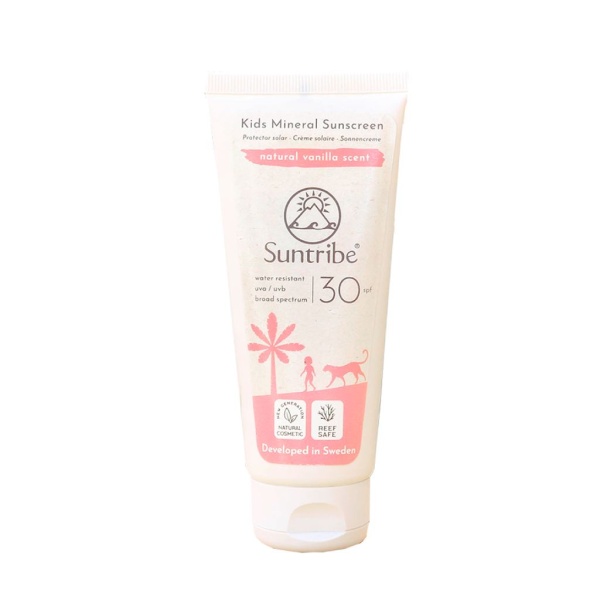 Suntribe All Natural Mineral KIDS Vanilla Sunscreen SPF30 100ml