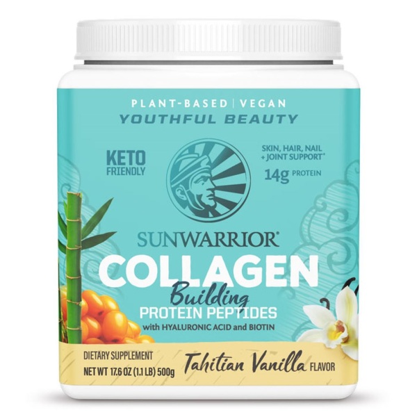 Sunwarrior Collagen Building Protein Peptides Vanilj 500 g